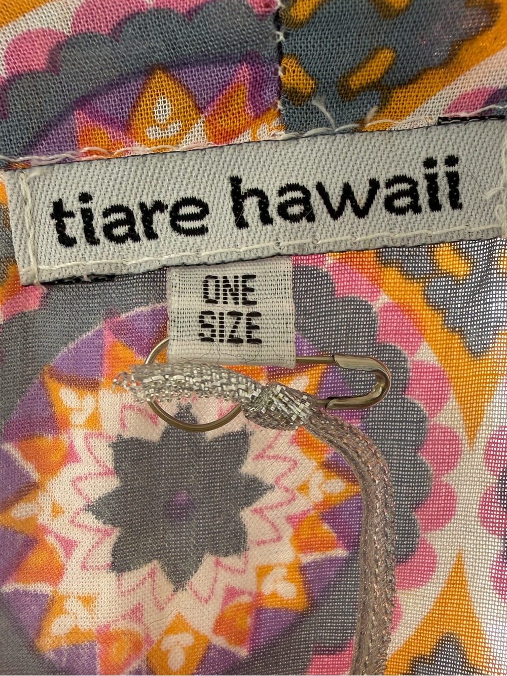 Tiare Hawaii Multicolor Floral Print Rayon Blouse